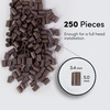 image:imageMatte Protubes by The Hair Shop For ITip Hair Extension SiliconeLined Micro Beads Microlink Rings amp Handtied Weft Methods 34mm x 50mm Matte BlackMatte Dark Brown
