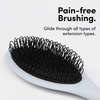 image:imageThe Hair Shop Black Loop Brush  Salon Professional Grade with Matted Black and Ergonomic Design  Safe Detangler Tool for 100 Remy Human and Synthetic Hair Extensions and WigsLight Blue