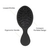 image:imageThe Hair Shop Black Loop Brush  Salon Professional Grade with Matted Black and Ergonomic Design  Safe Detangler Tool for 100 Remy Human and Synthetic Hair Extensions and Wigsblack